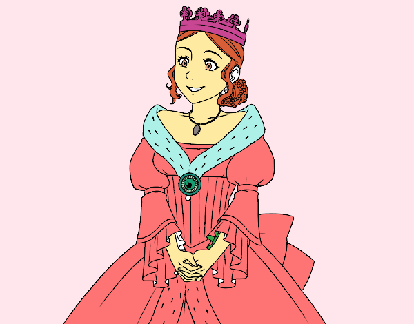 Desenho Princesa medieval pintado por amanda09