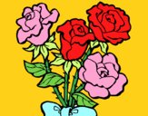 Desenho Ramo de rosas pintado por Anton