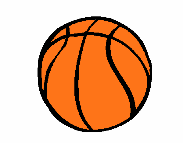 Bola de basquete para colorir - Imprimir Desenhos