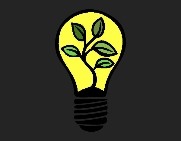 Desenho Luz lâmpada ecológica pintado por Larix