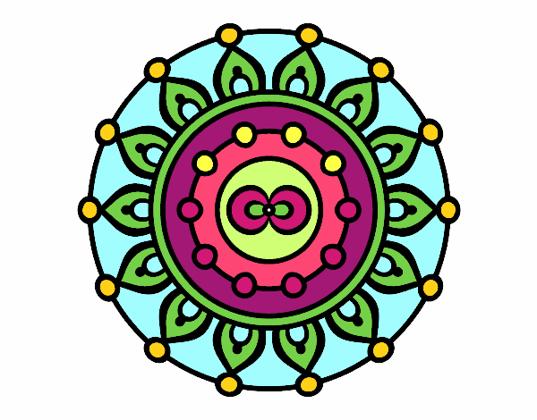 Desenho Mandala meditação pintado por ritadias