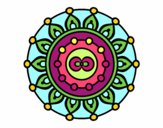 Desenho Mandala meditação pintado por ritadias