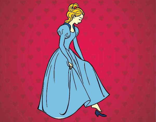 Desenho Princesa e sapato pintado por Gisla