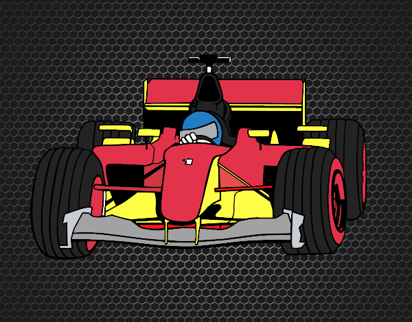 Desenho Carro de F1 pintado por JCalsolari