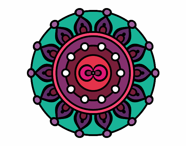Desenho Mandala meditação pintado por Smorf