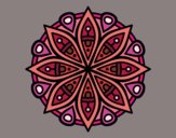 Desenho Mandala para a concentração pintado por ColdFlower
