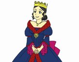 Desenho Princesa medieval pintado por carolaynne