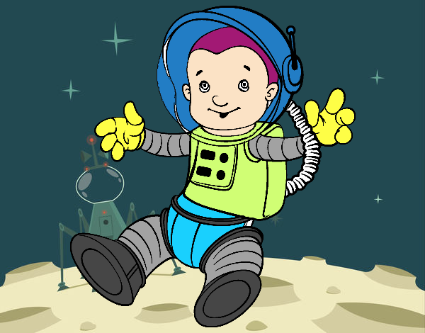 Um astronauta no espaço
