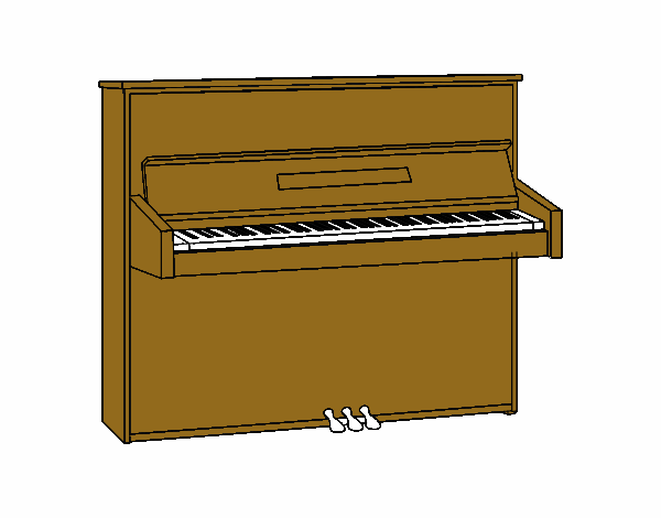 Um piano vertical