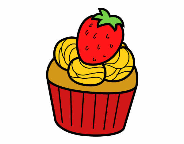 cupcake de morango