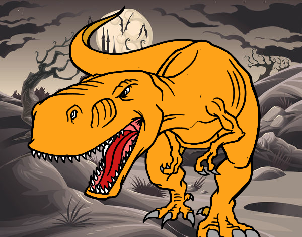 Desenho Dinossauro aborrecido pintado por ROSE123