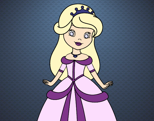 Desenho Princesa beleza pintado por Gisla