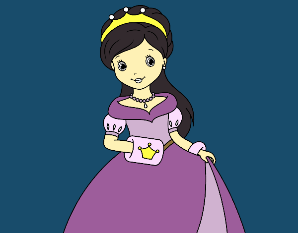 Desenho Princesa elegante pintado por Clarice1