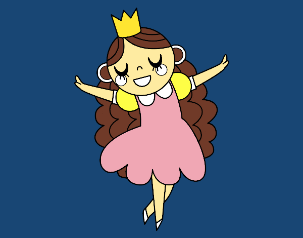 Desenho Princesa felicidade pintado por Clarice1