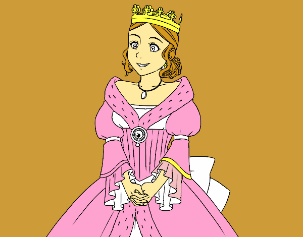 Desenho Princesa medieval pintado por Clarice1