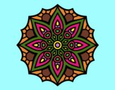 Desenho Mandala simetria simples pintado por CRIADO