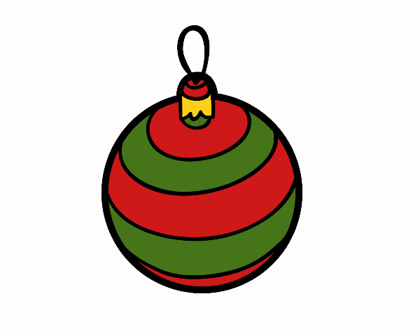 Desenho de Uma bola da árvore de Natal pintado e colorido por Usuário não  registrado o dia 20 de Novembro do 2016