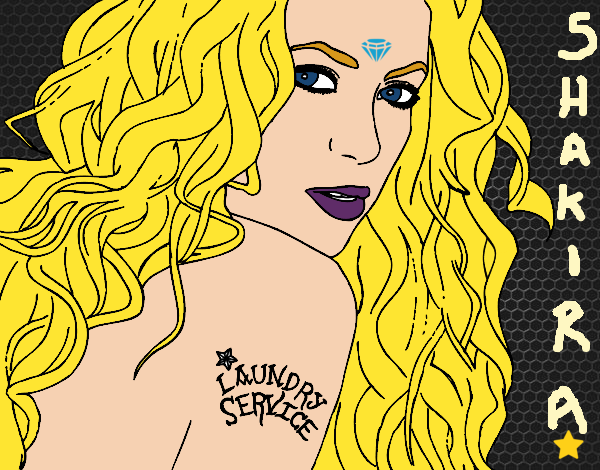 Desenho Shakira - Laundry Service pintado por bianca100