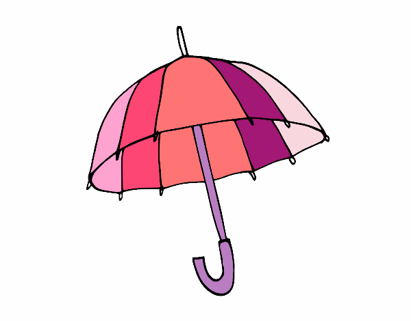Desenho Um guarda-chuva pintado por Biiah