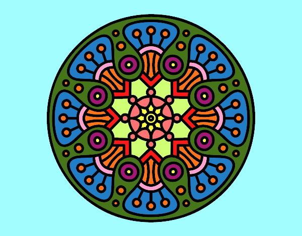 Desenho Mandala crop circle pintado por CRIADO