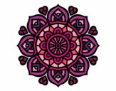 Desenho Mandala para a concentração mental pintado por Thayane11