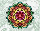 Desenho Mandala pétalas de flores pintado por bia_zen