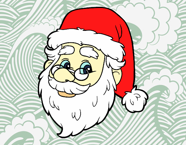 Desenho Cara de Santa Claus pintado por Dalvamgcs
