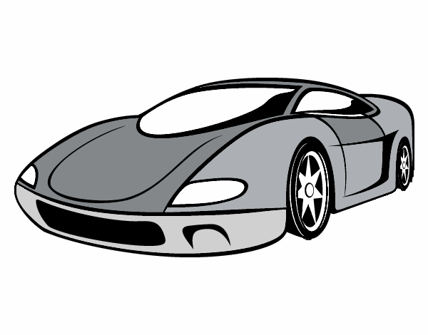 Desenhos para colorir de desenho de um carro esportivo para