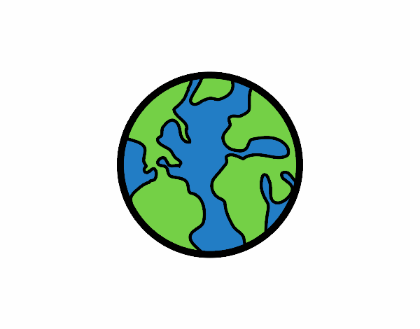 Desenho O Planeta Terra pintado por JPjoao