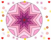 Desenho Mandala mosaico estrela pintado por     Bela12