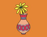 Desenho Uma flor em um vaso pintado por RaphaFerra