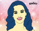 Desenho Katy Perry primeiro plano pintado por AndressaBR