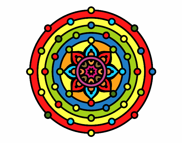 Desenho Mandala sistema solar pintado por brankuzo 