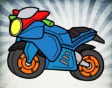 Desenho Moto esportiva pintado por Luisinho