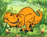 Desenho Tyrannosaurus Rex pintado por Luisinho