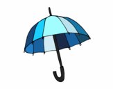 Desenho Um guarda-chuva pintado por Jujuli
