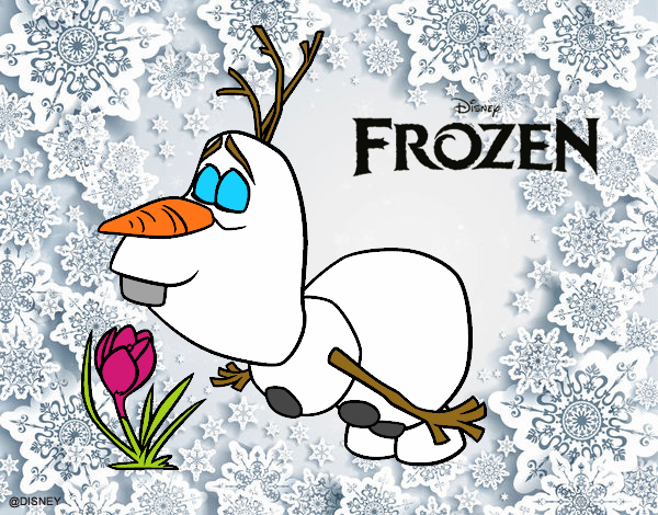 Desenho Frozen Olaf pintado por joana2003