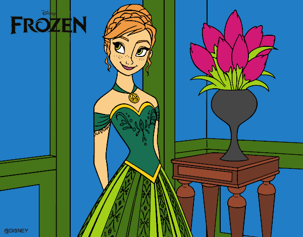 Desenho Frozen Princesa Anna pintado por joana2003