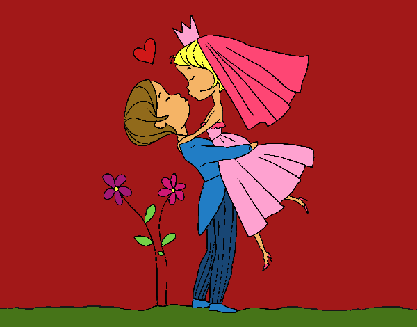 Desenho Você pode beijar a noiva asa pintado por joana2003