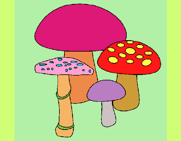 Desenho Cogumelos pintado por carmasiana