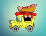 Desenho Food truck de Cachorro-quente pintado por DunLin