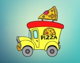 Desenho Food truck de pizza pintado por DunLin