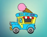 Desenho Food truck de sorvete pintado por DunLin