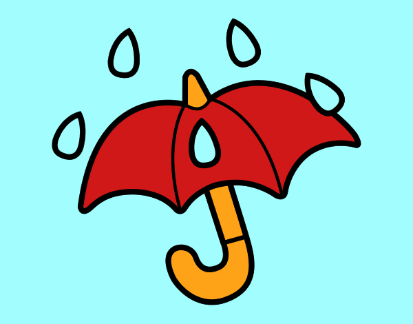 Desenho Guarda-chuva aberto pintado por CRIADO
