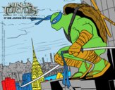 Desenho Leonardo Ninja Turtles pintado por Springtrap