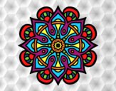 Desenho Mandala mundo árabe pintado por Sil