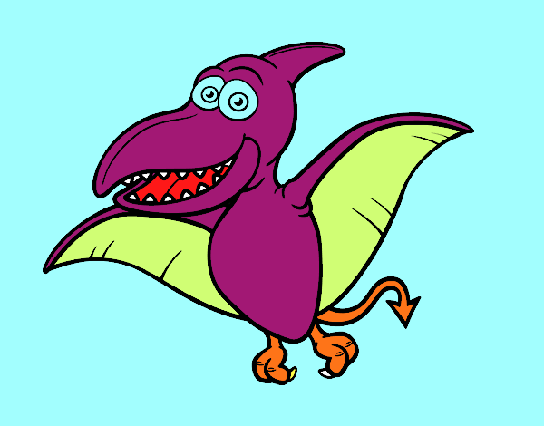 Desenho Pterossauro pintado por Giovannamg