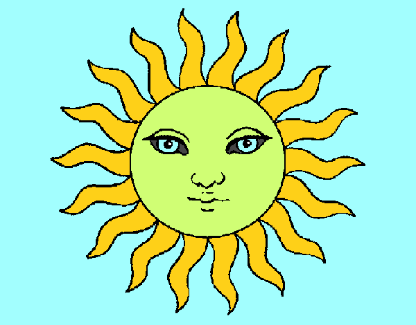 Desenho Sol pintado por CRIADO