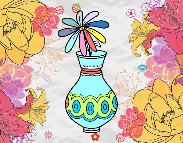 Uma flor em um vaso