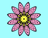 Desenho Mandala flores com pétalas pintado por ManuelF